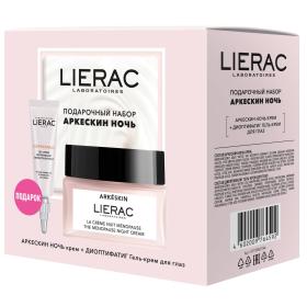 Lierac Набор Аркескин Ночь ночной крем для лица 50 мл  гель-крем для век 15 мл. фото