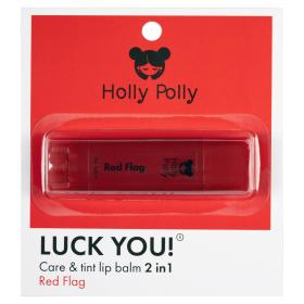 Holly Polly Оттеночный бальзам для губ Luck You Red Flag красно-вишневый, 4,9 г. фото