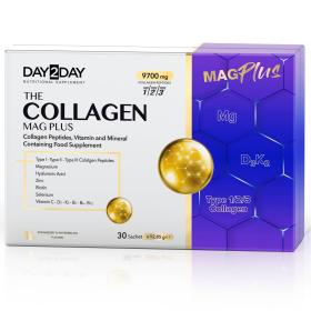Day2Day Комплекс Collagen Mag Plus 1000 мг со вкусом клубники и арбуза, 30 саше. фото