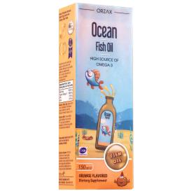 Orzax Ocean Сироп омега-3 со вкусом апельсина для детей 3, 150 мл. фото