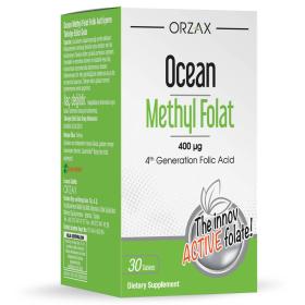 Orzax Ocean Метилфолат 400 мкг, 30 таблеток. фото