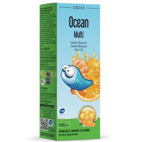 Orzax Ocean Комплекс витаминов и минералов для детей Multi со вкусом апельсина 15, 150 мл. фото