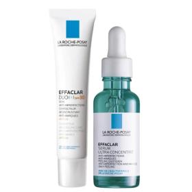 La Roche-Posay Набор для проблемной кожи корректирующий крем-гель 40 мл  сыворотка 30 мл. фото