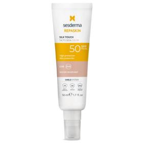 Sesderma Дневной солнцезащитный крем с нежностью шелка и тонирующим эффектом для лица Silk Touch Colour SPF50, 50 мл. фото