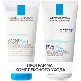 La Roche-Posay Программа Lipikar очищение и основной уход очищающий крем-гель 200 мл  бальзам 200 мл. фото