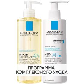 La Roche-Posay Программа Lipikar очищение и основной уход  масло для ванны и душа 400 мл  бальзам 400 мл. фото
