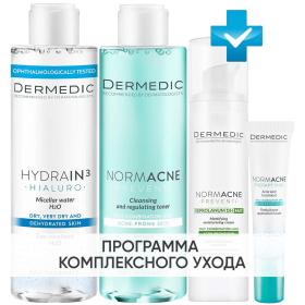 Dermedic Программа Normacne комплексный уход мицеллярная вода 200 мл  тоник 200 мл  крем 40 мл  точечный гель 15 мл. фото