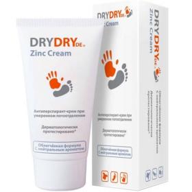 Dry Dry Антиперспирант при умеренном потоотделении Zinc Cream, 50 мл. фото