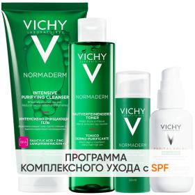 Vichy Программа Normaderm комплексный уход гель 200 мл  лосьон 200 мл  крем  50 мл  флюид SPF50 40 мл. фото