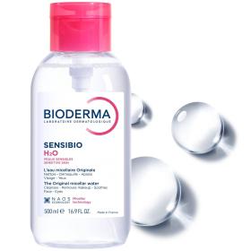 Bioderma Мицеллярная вода для чувствительной кожи H20 с помпой, 500 мл. фото
