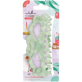 Invisibobble Заколка-крабик для густых и кудрявых волос Oasis Matcha Reset, размер XL. фото