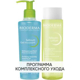 Bioderma Программа Sebium очищение гель 200 мл  лосьон 200 мл. фото