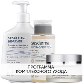Sesderma Программа Anti-Age очищение и основной уход пенка 300 мл  тоник 200 мл  крем 50 мл. фото