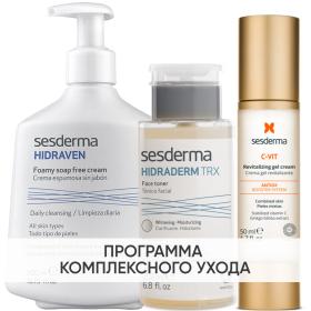 Sesderma Программа Anti-Age очищение и основной уход пенка 300 мл  тоник 200 мл  крем-гель 50 мл. фото