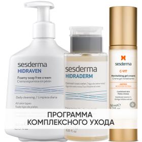 Sesderma Программа Anti-Age очищение и основной уход пенка 300 мл  тоник 200 мл  крем-гель 50 мл. фото