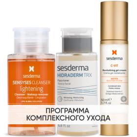 Sesderma Программа Anti-Age очищение и основной уход лосьон 200 мл  тоник 200 мл  крем-гель 50 мл. фото