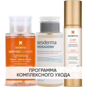 Sesderma Программа Anti-Age очищение и основной уход лосьон 200 мл  тоник 200 мл  флюид 50 мл. фото
