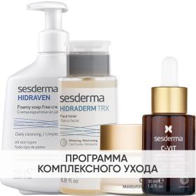 Sesderma Программа Anti-Age комплексный уход пенка 300 мл  тоник 200 мл  крем 50 мл  сыворотка 30 мл. фото