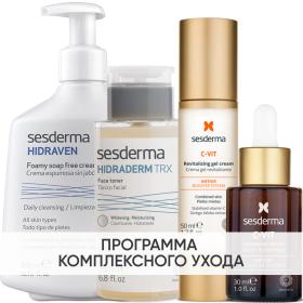 Sesderma Программа Anti-Age комплексный уход пенка 300 мл  тоник 200 мл  крем-гель 50 мл  сыворотка 30 мл. фото