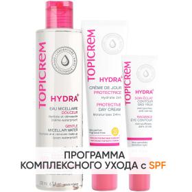 Topicrem Программа Hydra комплексный уход мицеллярная вода 200 мл  крем SPF50 40 мл  крем для век 15 мл. фото