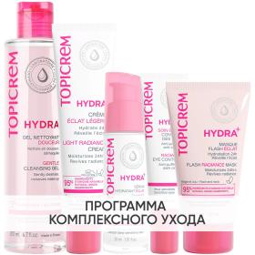 Topicrem Программа Hydra комплексный уход гель 200 мл  крем 40 мл  сыворотка 30 мл  крем для век 15 мл  маска 50 мл. фото