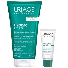 Uriage Набор для лица Hyseac Hydra очищающий крем 150 мл  крем-уход 40 мл. фото