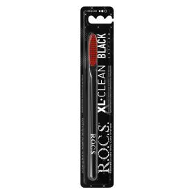 R.O.C.S. Зубная щетка XL-Clean Black Edition для взрослых, средняя жесткость. фото