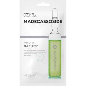 Missha Тканевая маска для лица Mascure Rescue восстанавливающая с мадекасосидом и центеллой азиатской, 28 мл. фото