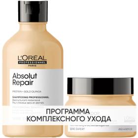 Loreal Professionnel Программа Absolut Repair базовый уход шампунь 300 мл  маска 250 мл. фото