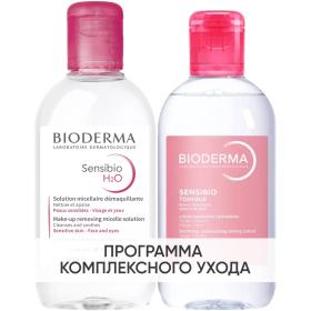 Bioderma Программа Sensibio очищение мицеллярная вода 250 мл  лосьон 250 мл. фото