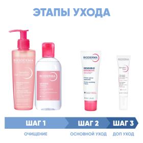 Bioderma Программа Sensibio комплексный уход гель 200 мл  лосьон 250 мл  легкий крем 40 мл  гель для век 15 мл. фото