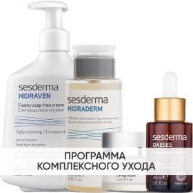 Sesderma Программа Daeses комплексный уход пенка 300 мл  тоник 200 мл  крем 50 мл  сыворотка 30 мл. фото