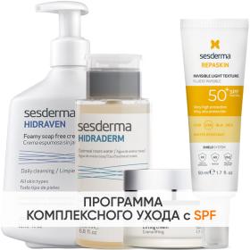 Sesderma Программа Daeses комплексный уход пенка 300 мл  тоник 200 мл  крем 50 мл  флюид SPF50 50 мл. фото