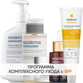 Sesderma Программа Daeses комплексный уход пенка 300 мл  тоник 200 мл  крем 50 мл  сыворотка 30 мл  флюид SPF50 50 мл. фото