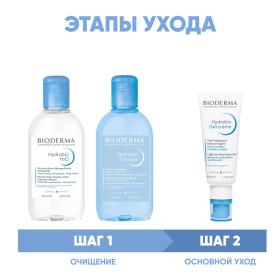 Bioderma Программа Hydrabio очищение и основной уход мицеллярная вода 250 мл  лосьон 250 мл  гель-крем 40 мл. фото