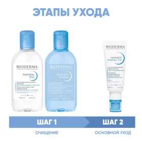 Bioderma Программа Hydrabio очищение и основной уход мицеллярная вода 250 мл  лосьон 250 мл  крем SPF30 40 мл. фото