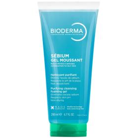 Bioderma Очищающий гель для  комбинированной, жирной и проблемной кожи лица и тела, 200 мл. фото