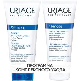 Uriage Программа Xemose очищение и основной уход гель 200 мл  крем 200 мл. фото
