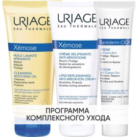 Uriage Программа Xemose комплексный уход масло 200 мл  крем 200 мл  цика-крем 40 мл. фото