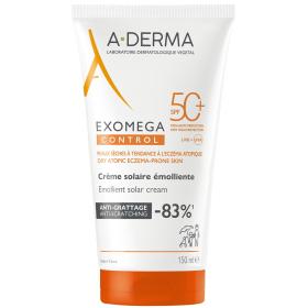 A-Derma Смягчающий солнцезащитный крем-эмолент для лица и тела SPF50 6 мес, 150 мл. фото