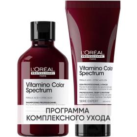 Loreal Professionnel Программа Vitamino Color Spectrum базовый уход шампунь 300 мл  кондиционер 200 мл. фото
