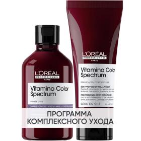 Loreal Professionnel Программа Vitamino Color Spectrum базовый уход для светлых волос шампунь 300 мл  кондиционер 200 мл. фото