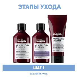 Loreal Professionnel Программа Vitamino Color Spectrum базовый уход для светлых волос шампунь 2х300 мл  кондиционер 200 мл. фото