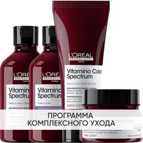 Loreal Professionnel Программа Vitamino Color Spectrum комплексный уход для светлых волос шампунь 2х300 мл  кондиционер 200 мл  маска 250 мл. фото