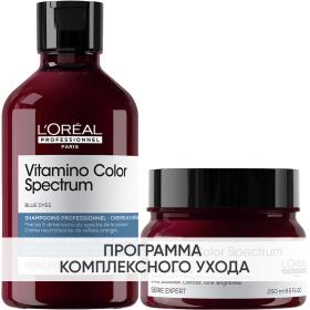 Loreal Professionnel Программа Vitamino Color Spectrum базовый уход для русых волос шампунь 300 мл  маска 250 мл. фото