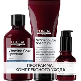 Loreal Professionnel Программа Vitamino Color Spectrum комплексный уход для русых волос шампунь 300 мл  кондиционер 200 мл  сыворотка 50 мл. фото