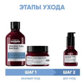 Loreal Professionnel Программа Vitamino Color Spectrum комплексный уход для русых волос шампунь 300 мл  маска 250 мл  сыворотка 50 мл. фото