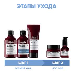 Loreal Professionnel Программа Vitamino Color Spectrum комплексный уход для русых волос шампунь 2х300 мл  кондиционер 200 мл  маска 250 мл  сыворотка 50 мл. фото