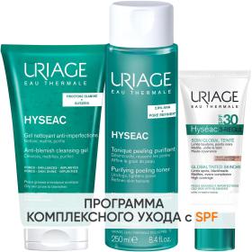 Uriage Программа Hyseac очищение и основной уход гель 150 мл  лосьон 250 мл  крем SPF30 40 мл. фото