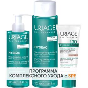 Uriage Программа Hyseac очищение и основной уход масло 100 мл  лосьон 250 мл  крем SPF30 40 мл. фото